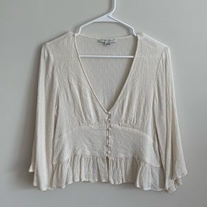 Bell sleeve bohemian top